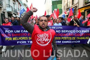 Milhares marcham em Lisboa. MIGUEL A. LOPES/LUSA