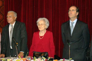 Foto Arquivo: Gomes da Cotas, Cleonice Berardinelli e Nuno Bello.