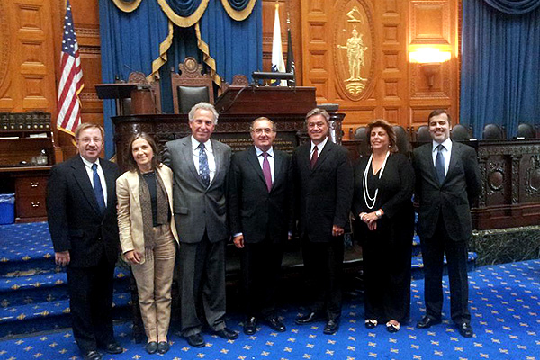 O Secretário de Estado das Comunidades Portuguesas, José Cesário, visita o Senado e Câmara de Representantes de Massachusetts, EUA.