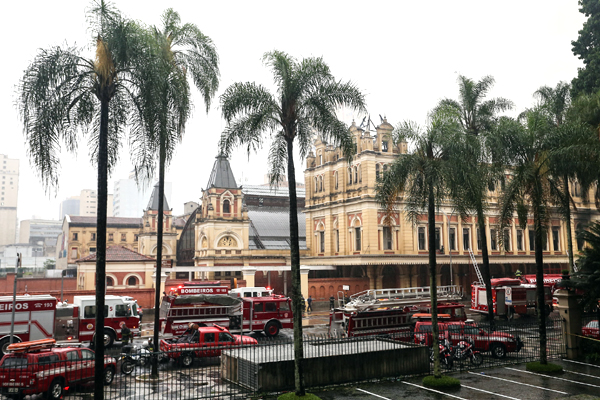 Incêndio no Museu da Língua Portuguesa. Foto: A2img / Gilberto Marques