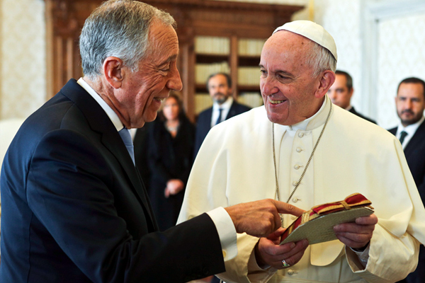 PresidenteMarcelo_PapaFrancisco