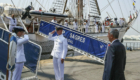 Presidente da República, Marcelo Rebelo de Sousa, à chegada para a visita ao navio-escola Sagres, no último dia de visita oficial ao Brasil no âmbito das comemorações do Bicentenário da independência do Brasil, Rio de Janeiro, Brasil, 09 de setembro de 2022. MANUEL DE ALMEIDA/LUSA